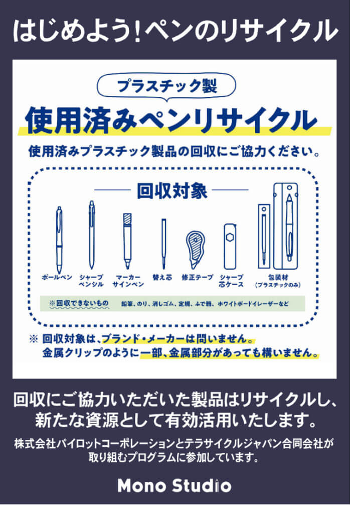 はじめよう!ペンのリサイクル
