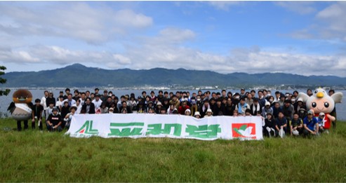 6月18日（木）びわ湖一斉清掃を実施しました